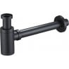 Mexen round washbasin half siphon, antique black - 79950-79