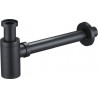Mexen Waschbecken-Halbsiphon rund, schwarz antik - 79950-79