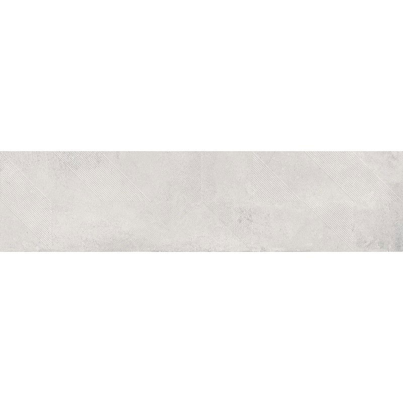 Mexen Lassa Spiga Bianco gres esmaltado rectificado G1, baldosa para suelo y pared 120 x 30 cm, mate - TL705-120-030-52