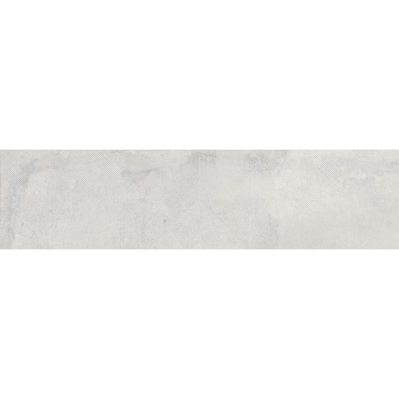 Mexen Lassa Spiga Bianco gres esmaltado rectificado G1, baldosa para suelo y pared 120 x 30 cm, mate - TL705-120-030-52