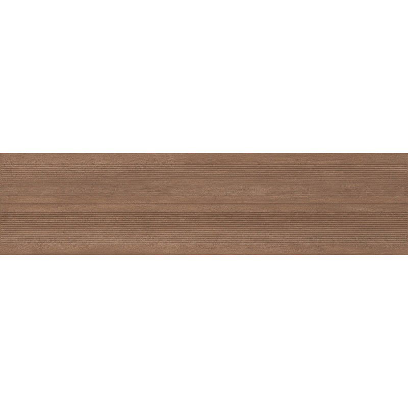 Mexen Prestige Wood Gres castanho vidrado retificado G1, azulejo tipo madeira de parede 120 x 30 cm, mate - TL706-120-030-50