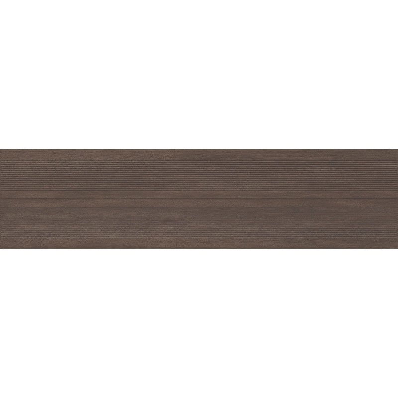 Mexen Prestige Wood Coffee glaserat stengods rekt. G1, träliknande väggplatta 120 x 30 cm, matt - TL706-120-030-51