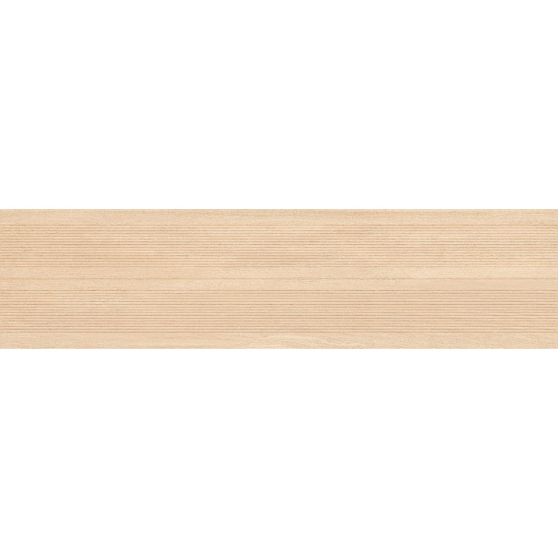 Mexen Prestige Wood Crema gres esmaltado rect. G1, azulejo de pared con apariencia de madera 120 x 30 cm, mate