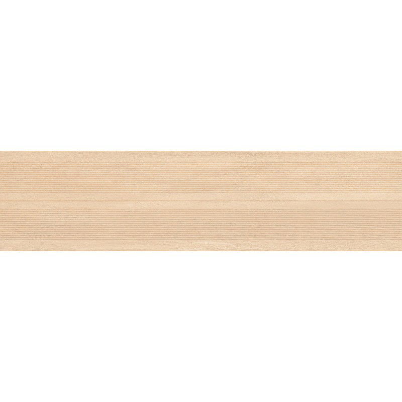 Mexen Prestige Wood Crema gres smaltato rettificato G1, piastrella effetto legno da pavimento e parete 120 x 30 cm, opaca