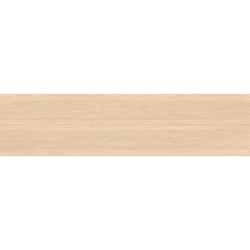 Mexen Prestige Wood Crema gres smaltato rettificato G1, piastrella effetto legno da parete 120 x 30 cm, opaco - TL706-120-030-52