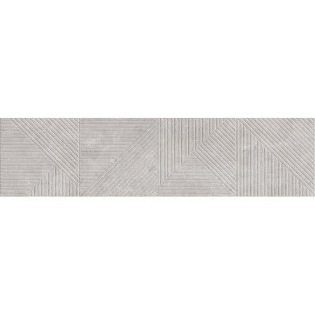 Mexen Magnifica Avenue Gris glazed rectified stoneware tile, wall tile 120 x 30 cm, matte - TL707-120-030-50