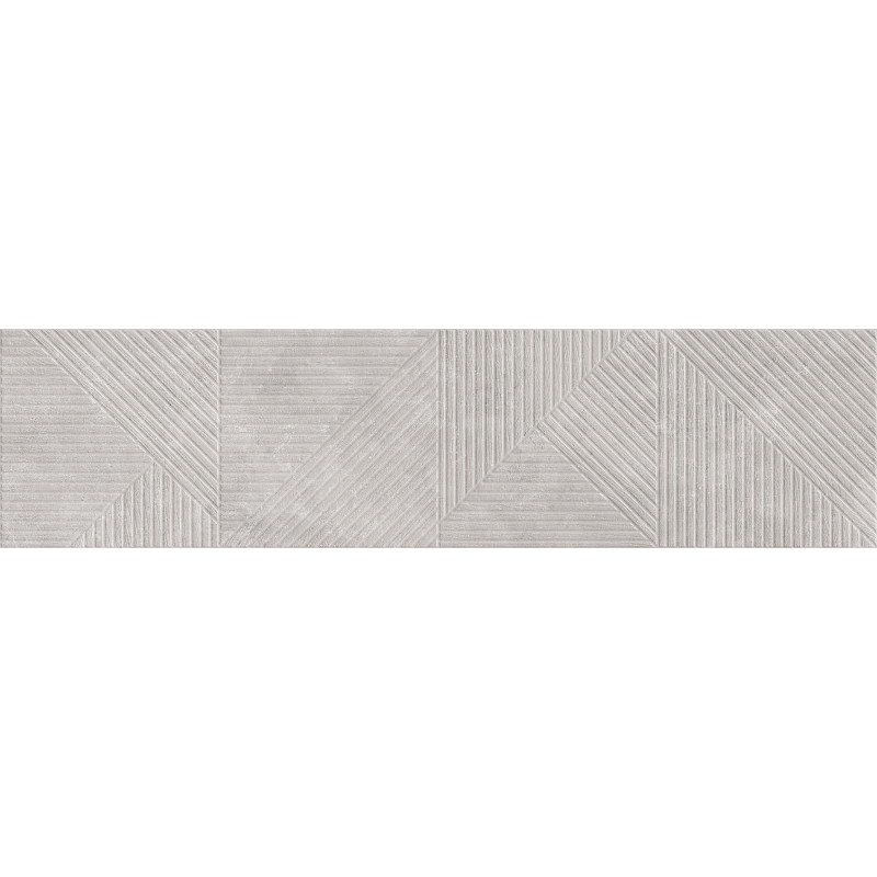 Mexen Magnifica Avenue Gris glaserat porslin rekt. G1, väggplatta 120 x 30 cm, matt - TL707-120-030-50