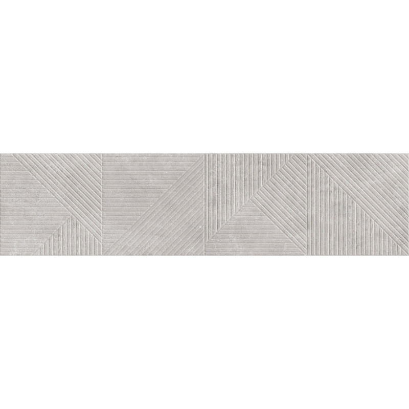 Mexen Magnifica Avenue Gris glaserat porslin rekt. G1, väggplatta 120 x 30 cm, matt - TL707-120-030-50