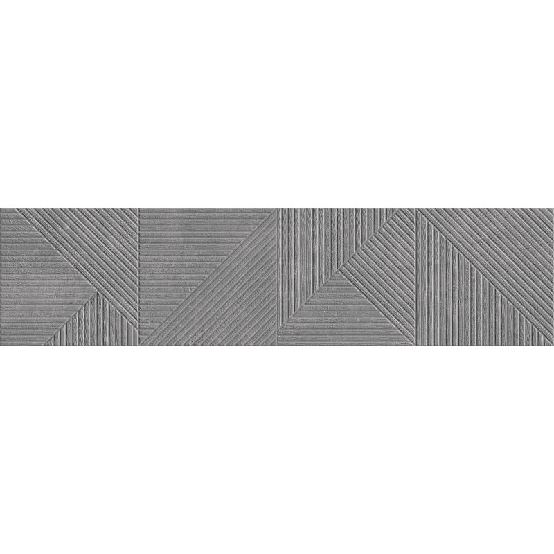 Mexen Magnifica Avenue Nero glasiertes Feinsteinzeug rekt. G1, Wandfliese 120 x 30 cm, matt - TL707-120-030-51