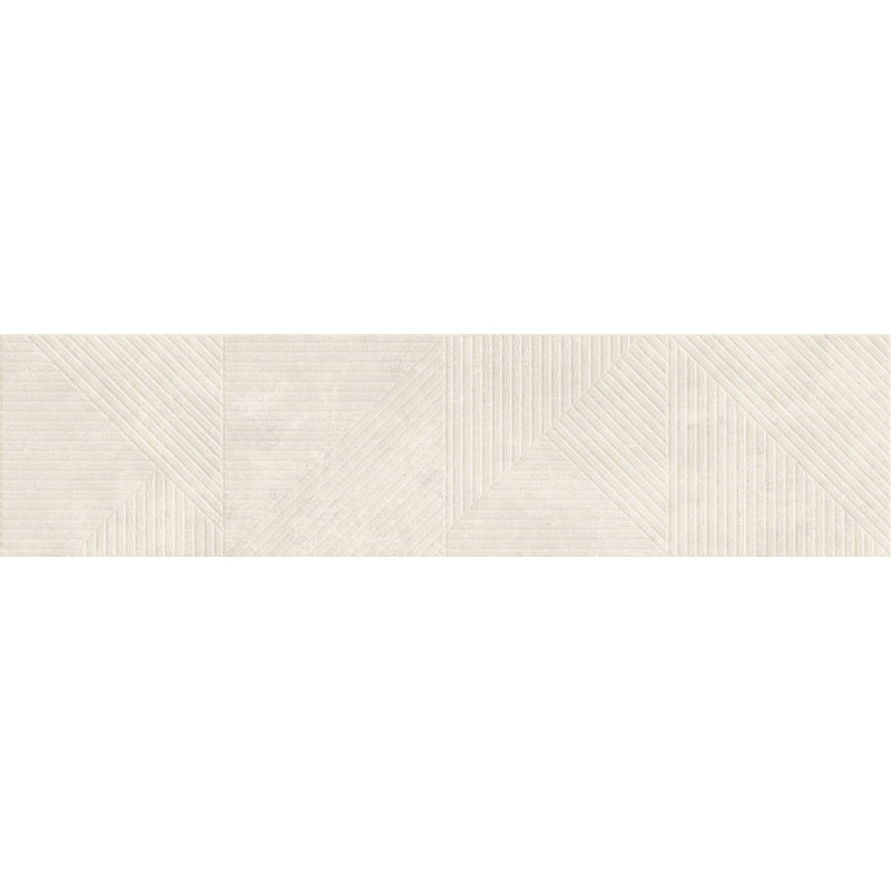 Mexen Magnifica Avenue Talc gres esmaltado rectificado G1, azulejo de pared 120 x 30 cm, mate - TL707-120-030-52
