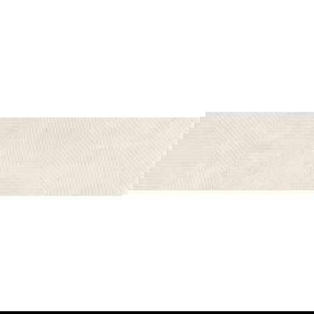 Mexen Magnifica Avenue Talc grès émaillé rectifié G1, carreau mural 120 x 30 cm, mat - TL707-120-030-52