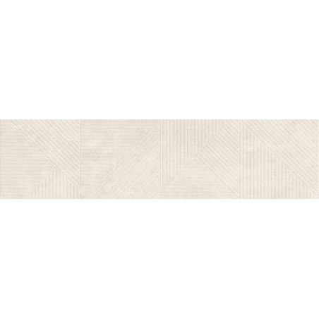 Mexen Magnifica Avenue Talc gres esmaltado rectificado G1, azulejo de pared 120 x 30 cm, mate - TL707-120-030-52