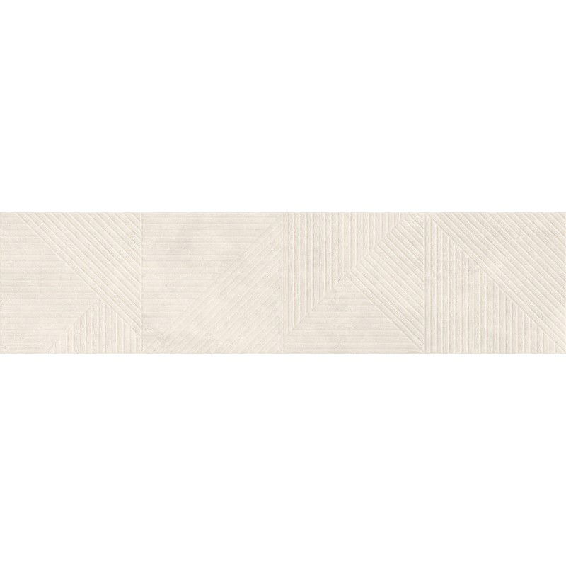 Mexen Magnifica Avenue Talc glasiertes Feinsteinzeug rekt. G1, Wandfliese 120 x 30 cm, matt - TL707-120-030-52