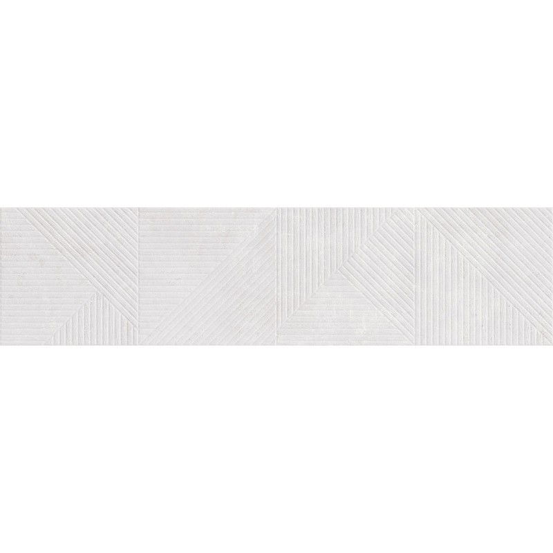 Mexen Magnifica Avenue Bianco gres smaltato rettificato G1, piastrella pavimento-parete 120 x 30 cm, opaco - TL707-120-030-53