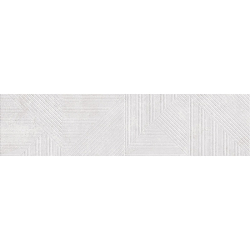 Mexen Magnifica Avenue Bianco glaserat stengods rekt. G1, väggplatta 120 x 30 cm, matt - TL707-120-030-53