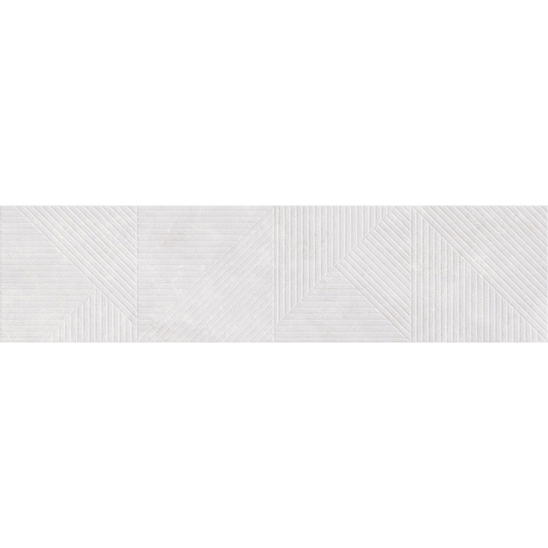 Mexen Magnifica Avenue Bianco glaserat stengods rekt. G1, väggplatta 120 x 30 cm, matt - TL707-120-030-53