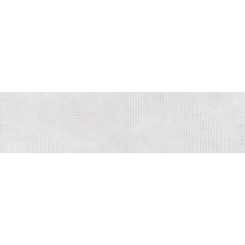 Mexen Magnifica Avenida Bianco gres esmaltado rect. G1, azulejo de pared 120 x 30 cm, mate - TL707-120-030-53