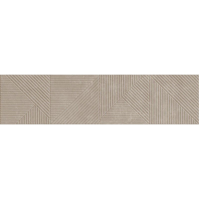 Mexen Magnifica Avenue Taupe glasiertes Feinsteinzeug rektifiziert. G1, Wandfliese 120 x 30 cm, matt - TL707-120-030-54