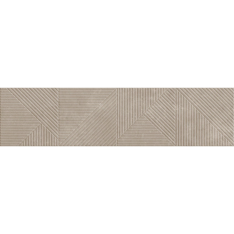 Mexen Magnifica Avenue Taupe glasiertes Feinsteinzeug rekt. G1, Wandfliese 120 x 30 cm, matt - TL707-120-030-54