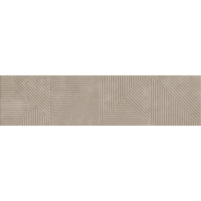 Mexen Magnifica Avenue Taupe lasitettu posliinilaatta rekt. G1, lattia-seinälaatta 120 x 30 cm, matta - TL707-120-030-54