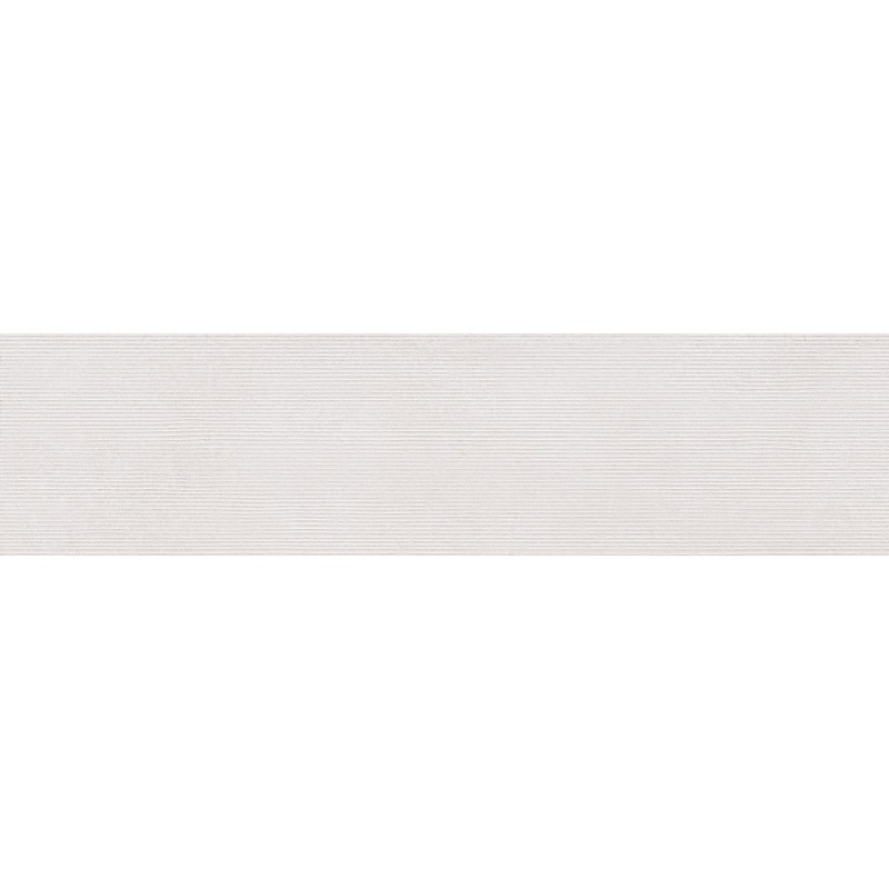 Mexen Oryol Liner White glazed rectified porcelain tile G1, wall tile 120 x 30 cm, carving - TL708-120-030-50