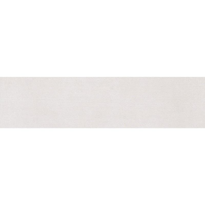 Mexen Oryol Liner White glazed rectified porcelain tile G1, wall tile 120 x 30 cm, carving - TL708-120-030-50