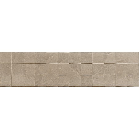 Mexen Icon Lyon Beige glaserat porslinsstengods rekt. G1, väggplatta 120 x 30 cm, matt - TL712-120-030-50