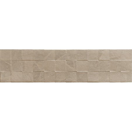 Mexen Icon Lyon Beige glasiertes Feinsteinzeug rek. G1, Wandfliese 120 x 30 cm, matt - TL712-120-030-50