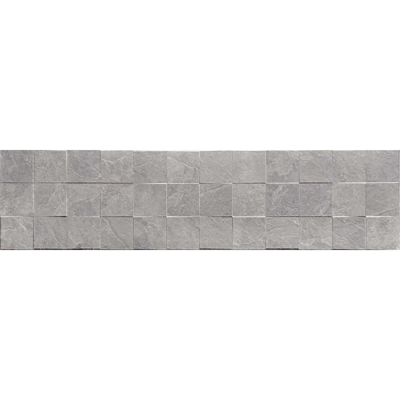 Mexen Icon Lyon Grigio geglazuurd gres gerektificeerd. G1, wandtegel 120 x 30 cm, mat - TL712-120-030-51
