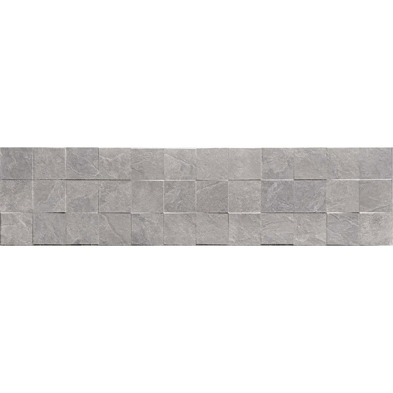 Mexen Icon Lyon Grigio gres smaltato rettificato G1, piastrella da pavimento e parete 120 x 30 cm, opaco - TL712-120-030-51