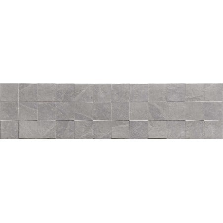 Mexen Icon Lyon Grigio glänzendes Feinsteinzeug rek., Wandfliese 120 x 30 cm, matt - TL712-120-030-51