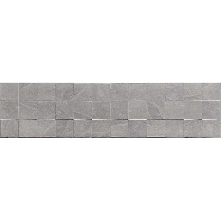 Mexen Icon Lyon Grigio glaserad granitkeramik rekt. G1, väggplatta 120 x 30 cm, matt - TL712-120-030-51