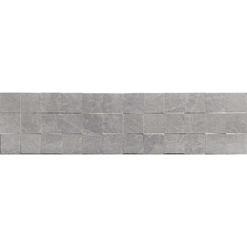 Mexen Icon Lyon Grigio glänzendes Feinsteinzeug rek., Wandfliese 120 x 30 cm, matt - TL712-120-030-51