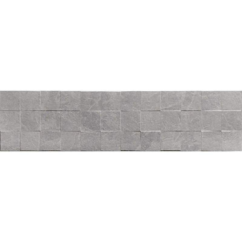 Mexen Icon Lyon Grigio gres esmaltado rectificado. G1, azulejo de pared 120 x 30 cm, mate - TL712-120-030-51
