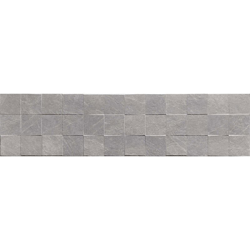 Mexen Icon Lyon Grigio grès émaillé rectifié G1, carreau mural 120 x 30 cm, mat - TL712-120-030-51