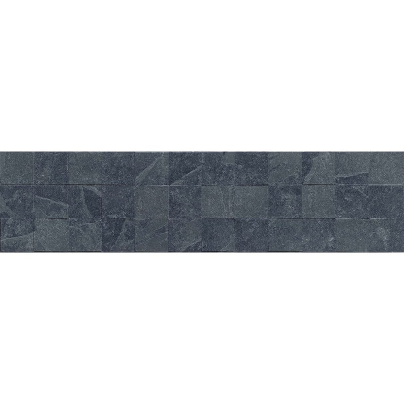 Mexen Icon Lyon Nero glazed rectified stoneware tile G1, wall tile 120 x 30 cm, matte - TL712-120-030-52