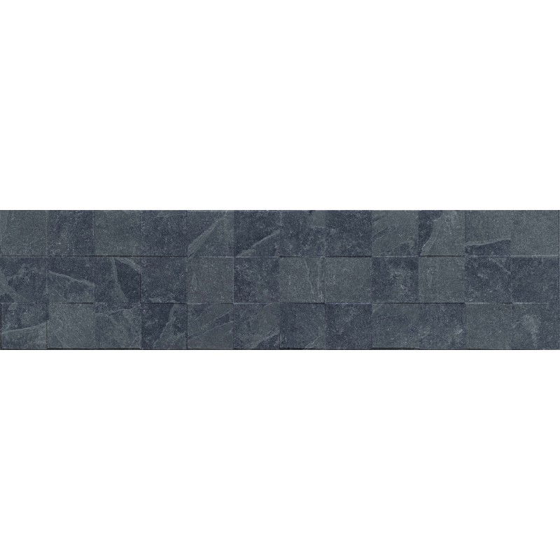 Mexen Icon Lyon Nero gres esmaltado rectificado G1, azulejo de pared 120 x 30 cm, mate - TL712-120-030-52