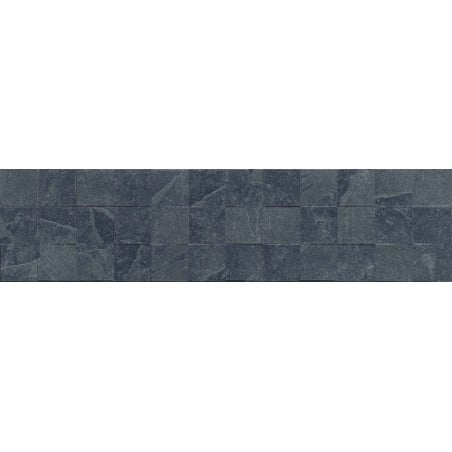 Mexen Icon Lyon Nero glazed rectified stoneware tile G1, wall tile 120 x 30 cm, matte - TL712-120-030-52