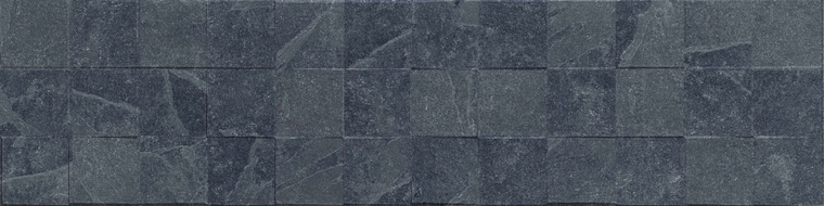 Mexen Icon Lyon Nero gres esmaltado rect. G1, azulejo de pared 120 x 30 cm, mate - TL712-120-030-52