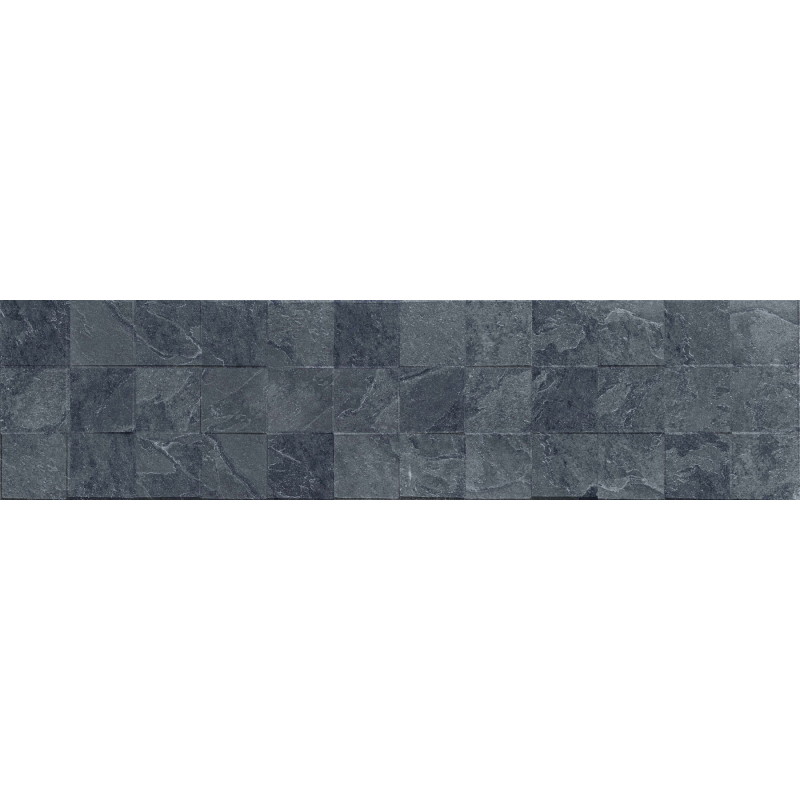 Mexen Icon Lyon Nero glasiertes Feinsteinzeug rekt. G1, Wandfliese 120 x 30 cm, matt - TL712-120-030-52