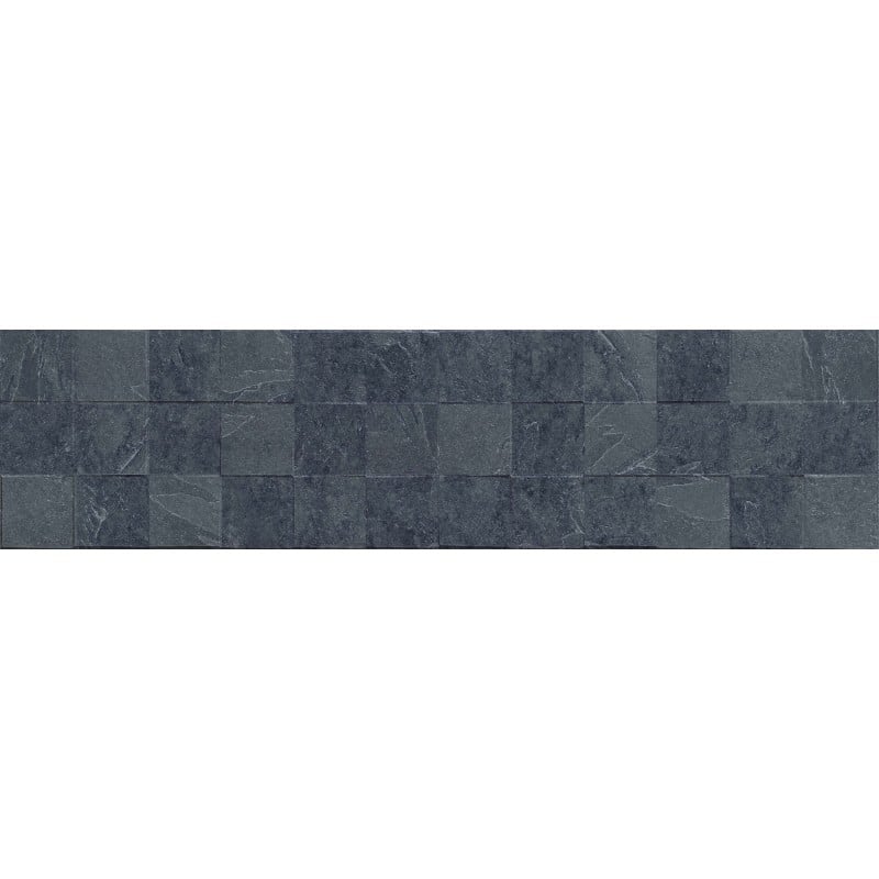 Mexen Icon Lyon Nero glazed rectified stoneware tile G1, wall tile 120 x 30 cm, matte - TL712-120-030-52