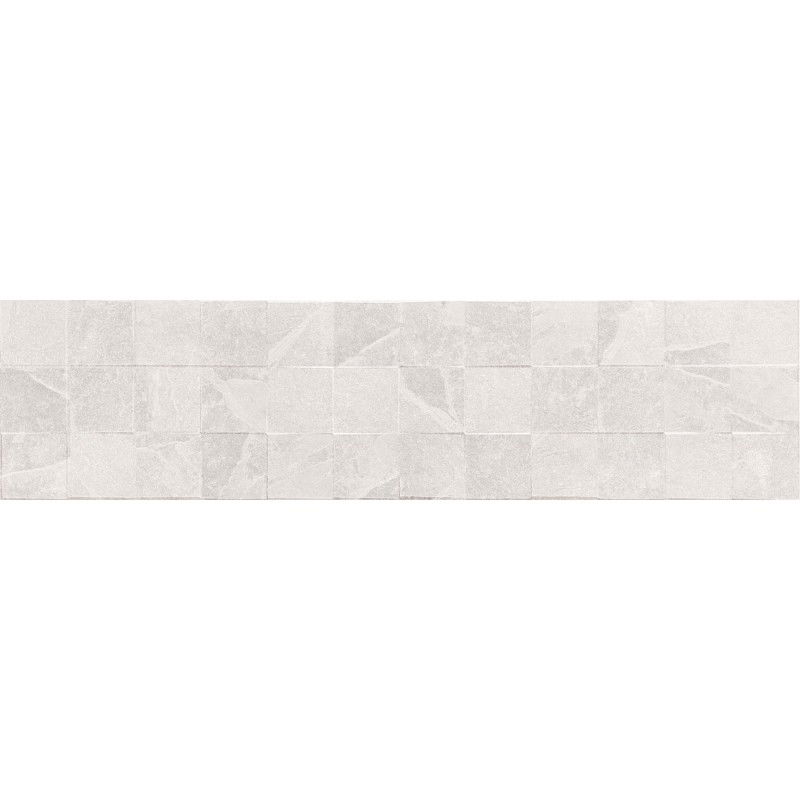 Mexen Icon Lyon Bianco glazirana porcelanska ploščica rekt. G1, stenska ploščica 120 x 30 cm, mat - TL712-120-030-53