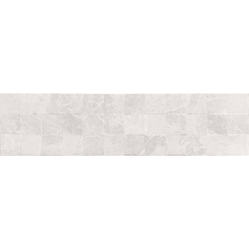 Mexen Icon Lyon Bianco gres esmaltado rectificado G1, azulejo de parede 120 x 30 cm, mate - TL712-120-030-53