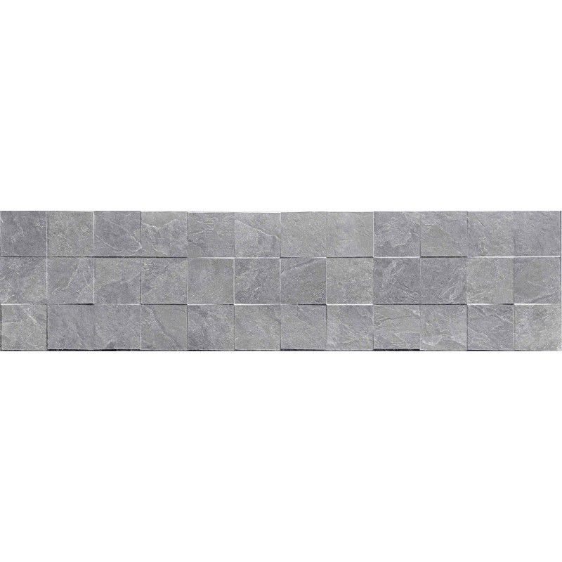 Mexen Icon Lyon Gris gres esmaltado rect. G1, azulejo de pared 120 x 30 cm, mate - TL712-120-030-54