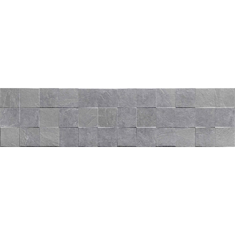 Mexen Icon Lyon Gris gres smaltato rett. G1, piastrella da parete 120 x 30 cm, opaca - TL712-120-030-54