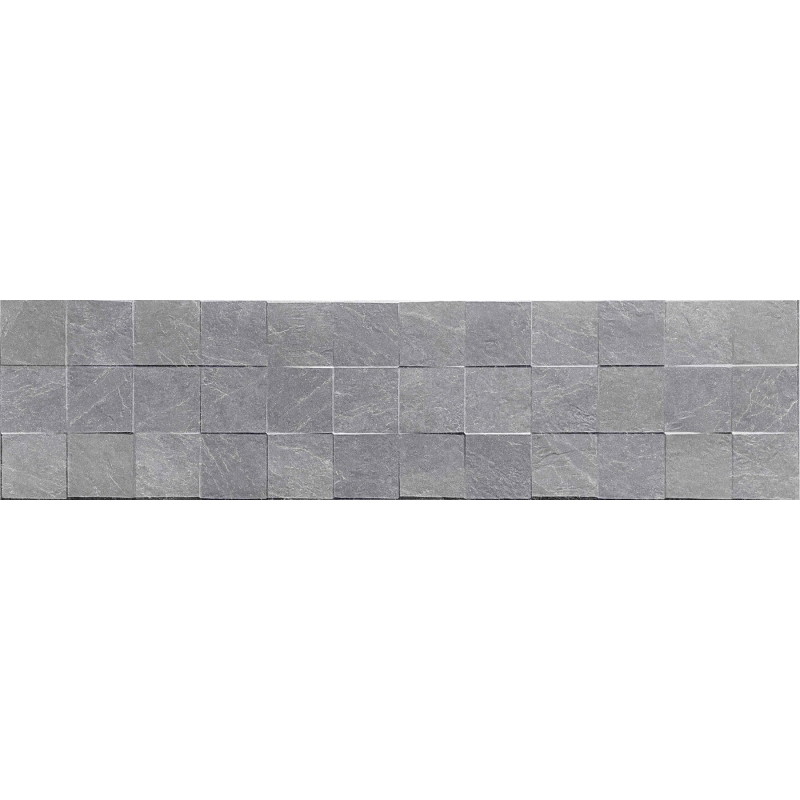 Mexen Icon Lyon Gris gres smaltato rett. G1, piastrella da parete 120 x 30 cm, opaca - TL712-120-030-54
