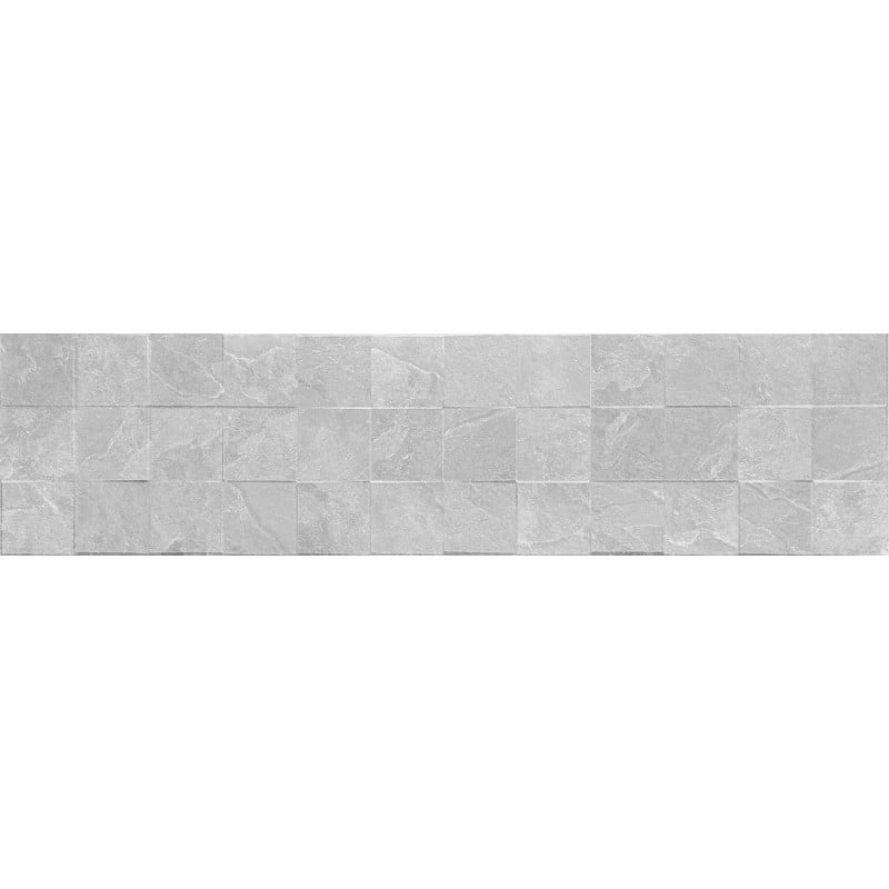 Mexen Icon Lyon Silver glazed rectified porcelain tile G1, wall tile 120 x 30 cm, matte - TL712-120-030-55
