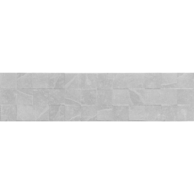 Mexen Icon Lyon Silber glasiertes Feinsteinzeug rekt. G1, Wandfliese 120 x 30 cm, matt - TL712-120-030-55