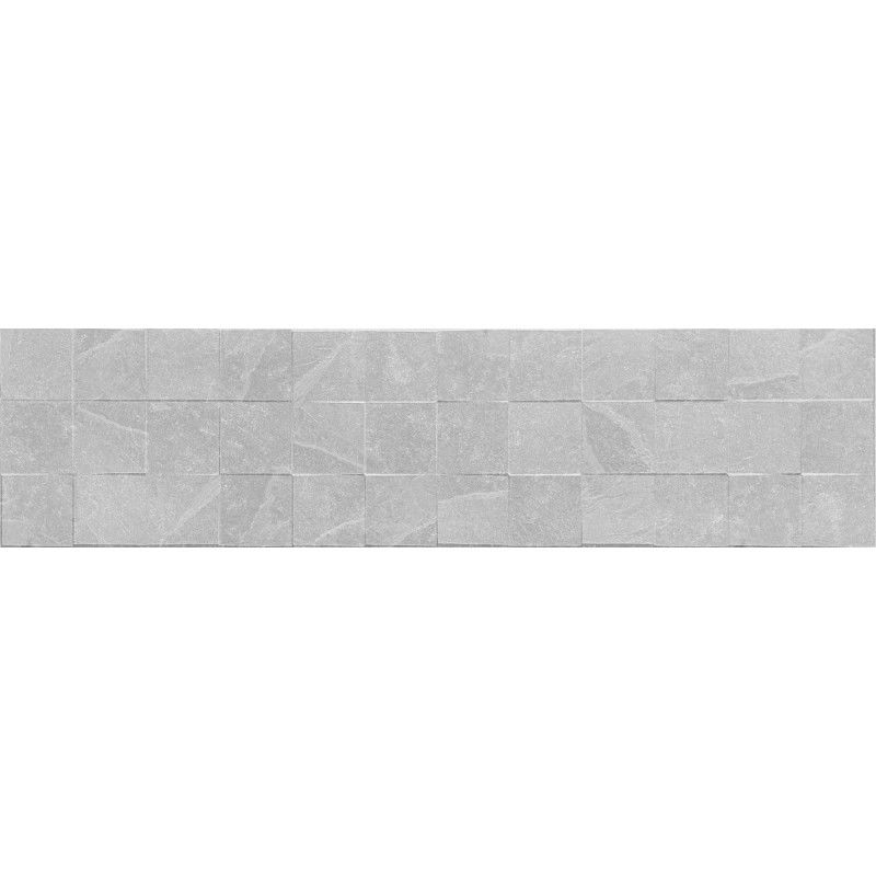 Mexen Icon Lyon Silver gres esmaltado rect. G1, azulejo de pared 120 x 30 cm, mate - TL712-120-030-55