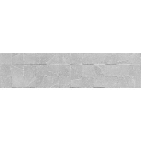 Mexen Icon Lyon Silver glazed rectified stoneware, wall tile 120 x 30 cm, matte - TL712-120-030-55